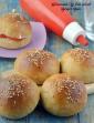 Homemade Whole Wheat Burger Buns, Indian Eggless Burger Buns in Hindi
