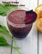 Iron Relish, Spinach Orange and Beetroot Juice in Hindi