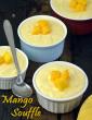 Mango Souffle, Eggless Mango Souffle