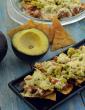 Guacamole Loaded Nachos with Beans, Nachos with Guacamole and Beans