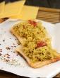 Open Cheese and Herb Maggi Sandwich in Hindi