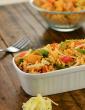 Garlicky Vegetable and Cheese Rice in Hindi
