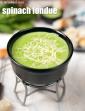 Spinach Fondue, Indian Spinach Cheese Fondue in Hindi
