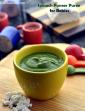 Spinach Paneer Puree for Babies in Hindi