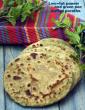 Low Fat Paneer and Green Peas Stuffed Parathas, Diabetic Friendly in Hindi