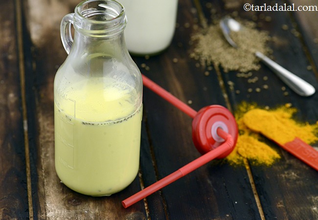 Ajwain and Turmeric Milk