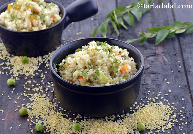 Broken Wheat Upma, Healthy Breakfast Recipe