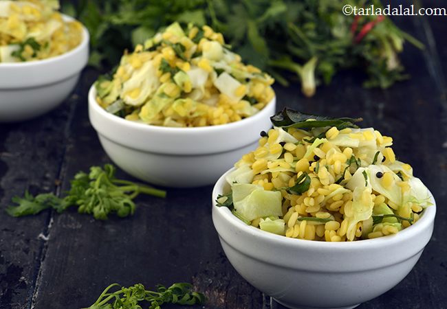 Cabbage and Moong Dal Salad