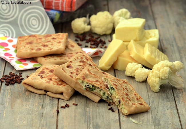 Cheesy Cauliflower Paratha