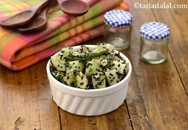 Cucumber and Sesame Seeds Salad