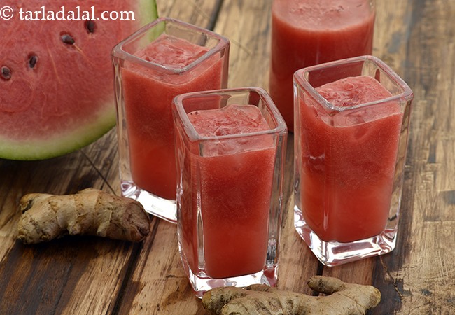 Ginger Melon Juice, Ginger Watermelon Juice