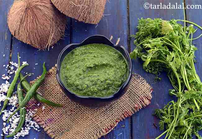 Green Chutney for Dhokla, Sandwiches, Indian Snacks