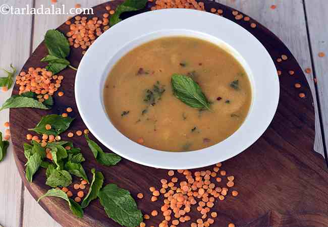 Hearty Red Lentil Soup, Healthy Masoor Dal Soup