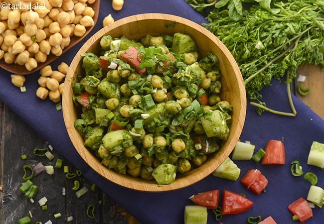 Indian Chickpea Salad for Weight Loss