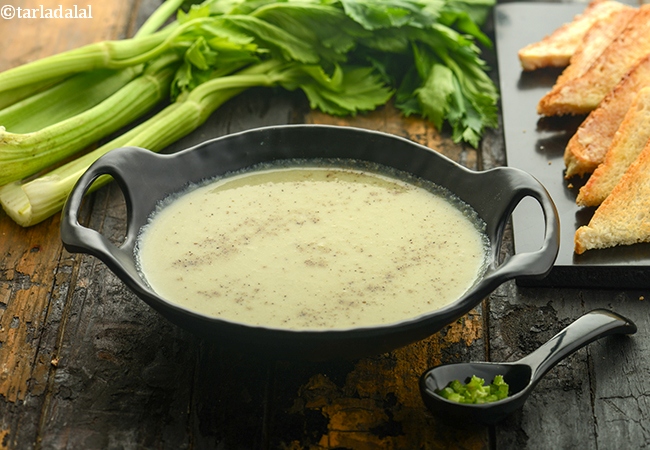 सेलरी सूप रेसिपी | सैलरी सूप | अजवाइन का सूप बनाने की विधि | Indian Style Celery Soup