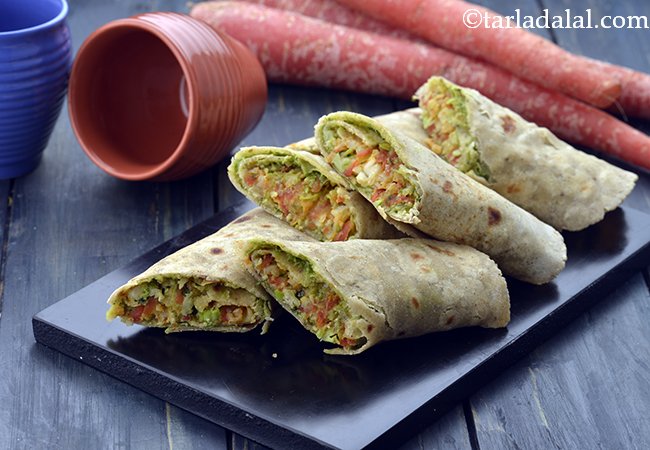 Jowar Veggie Wrap