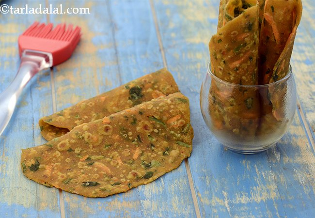 Jowar and Vegetable Paratha ( Tiffin Treats)