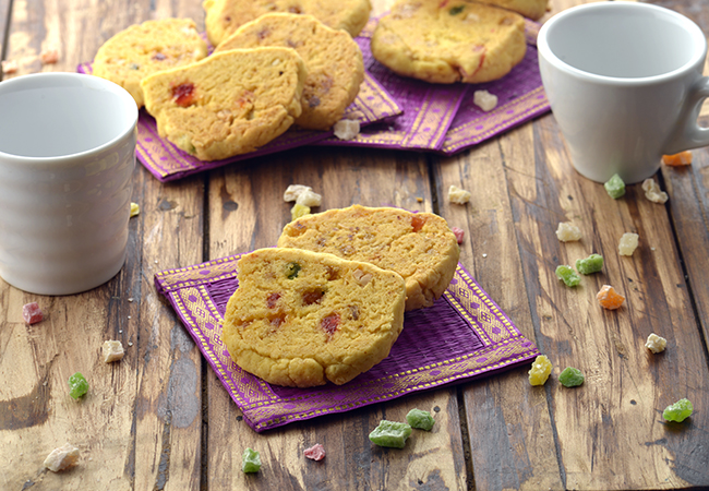 कराची बिस्कुट, हैदराबादी टूटी फ्रूटी बिस्कुट - Karachi Biscuit 