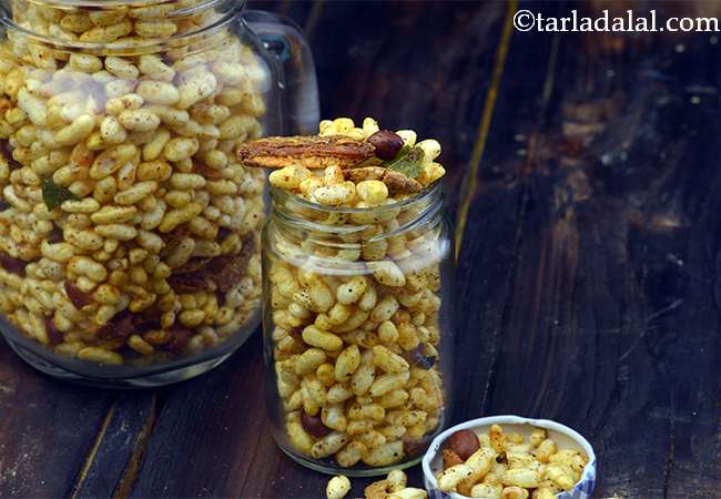 Kolhapuri Bhadang Murmura, Spicy Puffed Rice Chivda Recipe