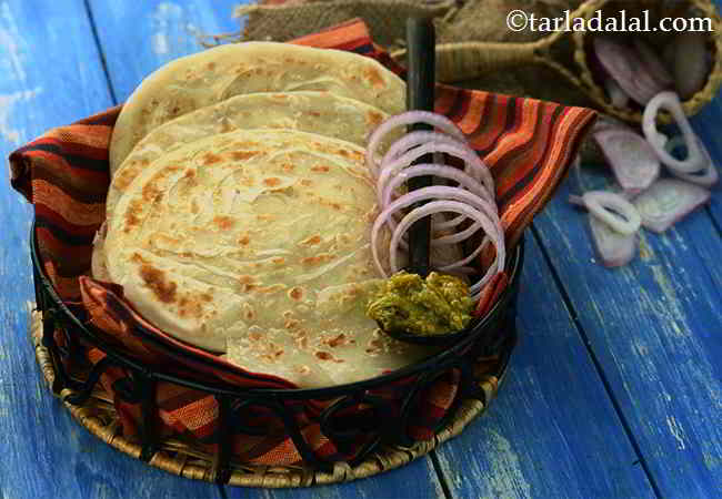 Lachha Paratha, Punjabi Soft Flaky Lachha Paratha