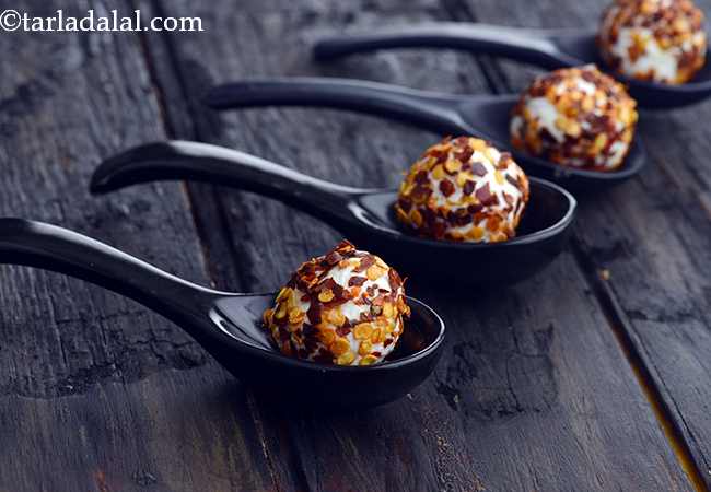 Malai Paneer Chilli Flake Balls, Cold Starter