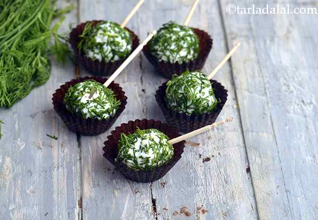 Malai Paneer Dill Balls, Cold Starter