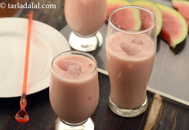 Melon and Watermelon Smoothie, Melon Smoothie Recipe with Yogurt