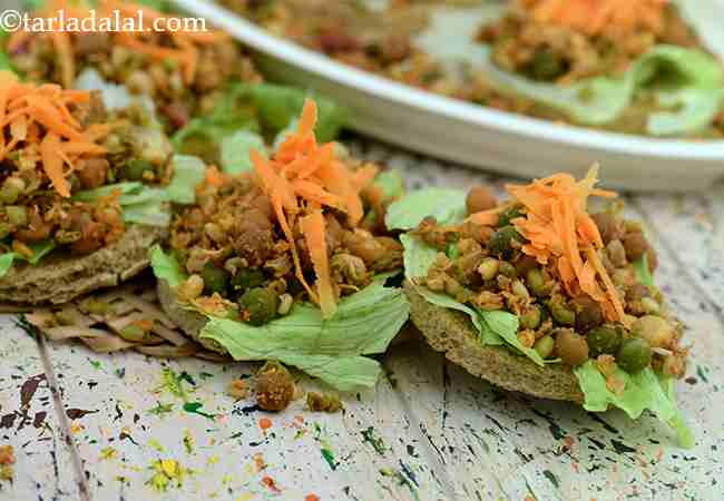 Mixed Sprouts Open Toast