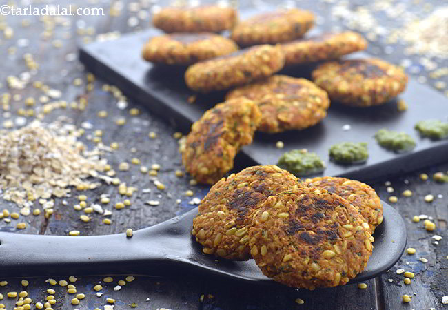 Oats Moong Dal Tikki