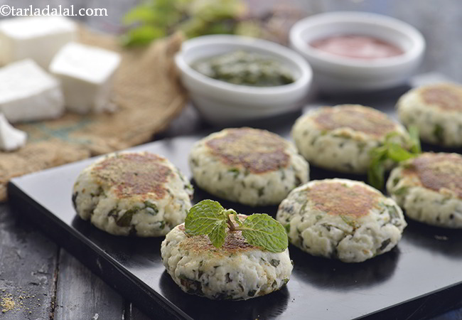  Paneer Pudina Tikki