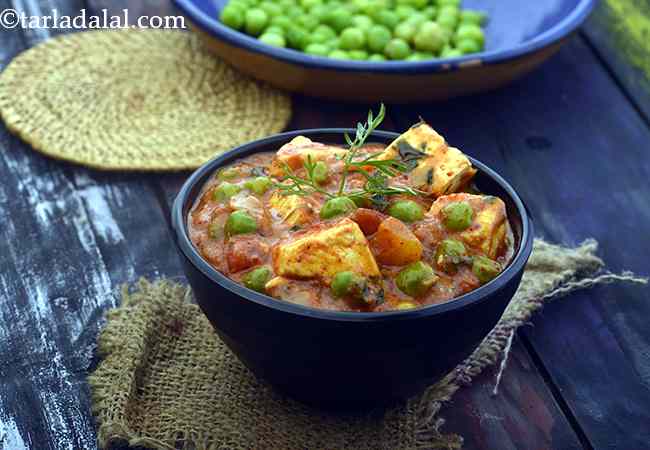 Paneer Tikka Masala, Green Pea and Paneer Tikka Masala