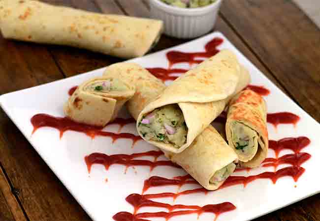  Potato Kathi Roll