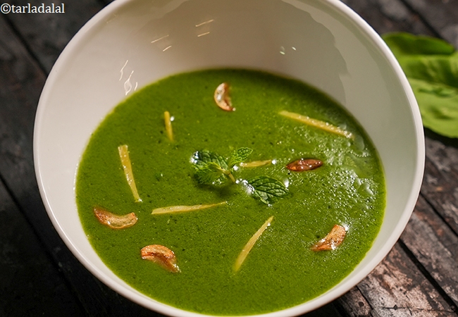 पंजाबी पालक सूप रेसिपी | पलक शोरबा | स्वस्थ पालक सूप | Palak Shorba, Punjabi Spinach Soup