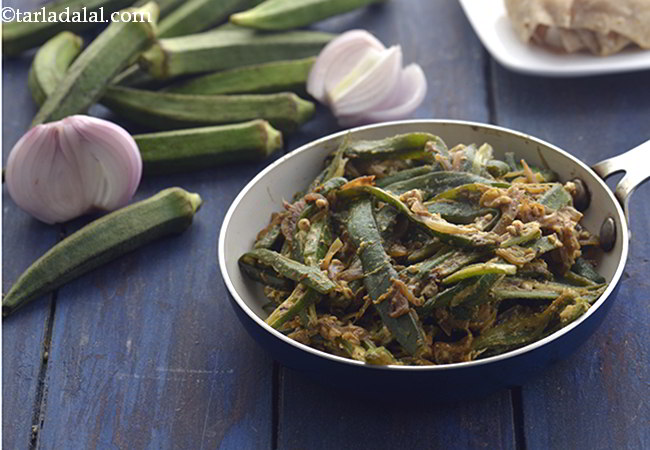 पंजाबी पायज वाली भिन्डी | भिन्डी प्याज की सब्ज़ी | - Pyaz Wali Bhindi, Diabetics Friendly