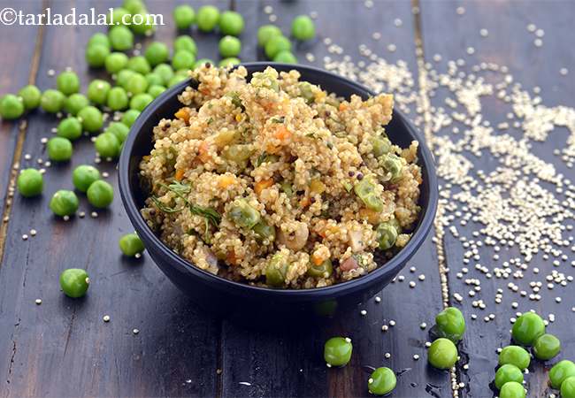  वेजिटेबल क्विनोआ उपमा बनाने की विघि - Quinoa Veg Upma, Vegan Breakfast 