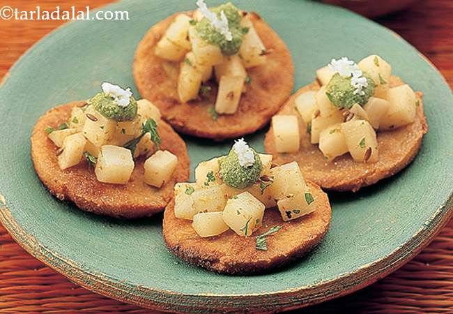 Rajgira Paratha Canapés