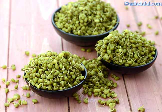 Sprouted and Boiled Moong