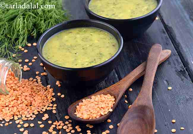 Suva Masoor Dal, Zero Oil Healthy Dal