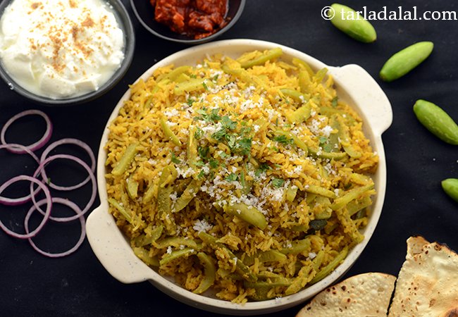 तेंडली भात | Tendli Bhaat, Maharashtrian Tendli Bhaat, Ivy Gourd Rice