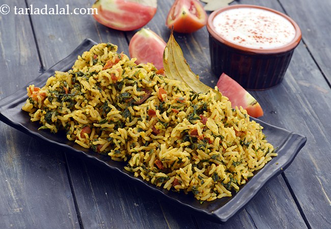 Tomato Methi Rice (Iron Rich Recipe)