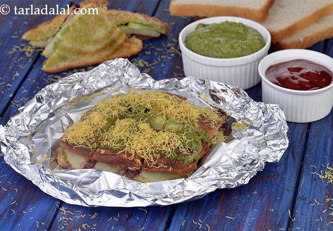 Veg Toast Sandwich, Mumbai Roadside Recipe