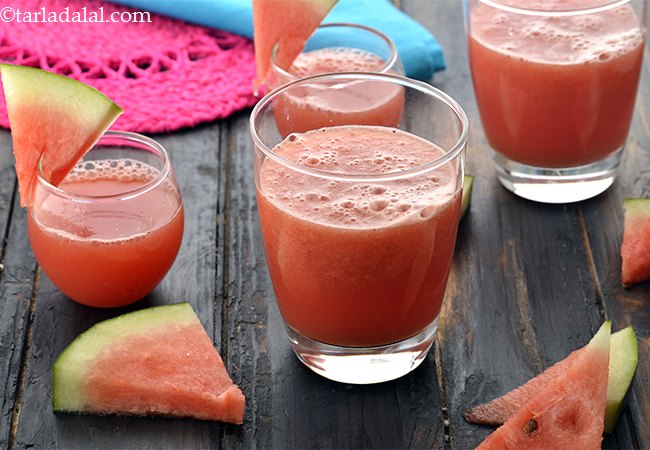 तरबूज और नारियल पानी का पेय | Watermelon and Coconut Water Drink