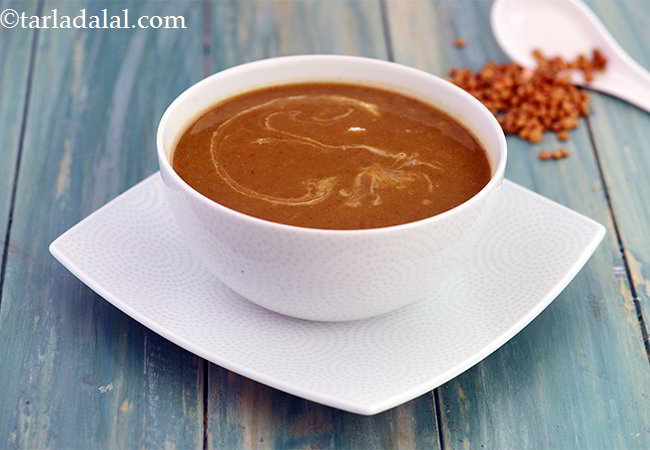  होल मसूर एण्ड चवली सूप - Whole Masoor and Chawli Soup 