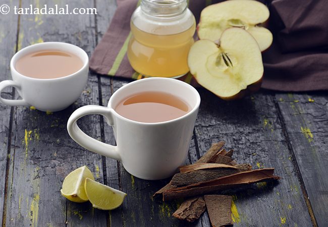 सेब की चाय रेसिपी | हॉट एप्पल टी | लेबनानी एप्पल टी | सेब दालचीनी की चाय | Apple Tea, Lebanese Apple Tea