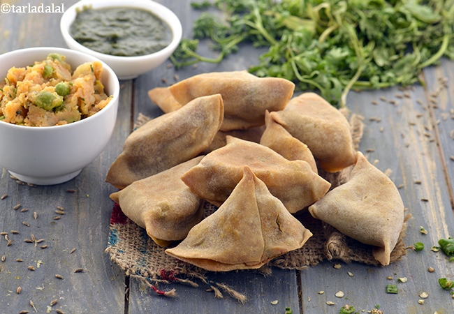 baked samosa recipe | Punjabi baked samosa | Veg healthy Samosa | baked samosa from whole wheat flour |