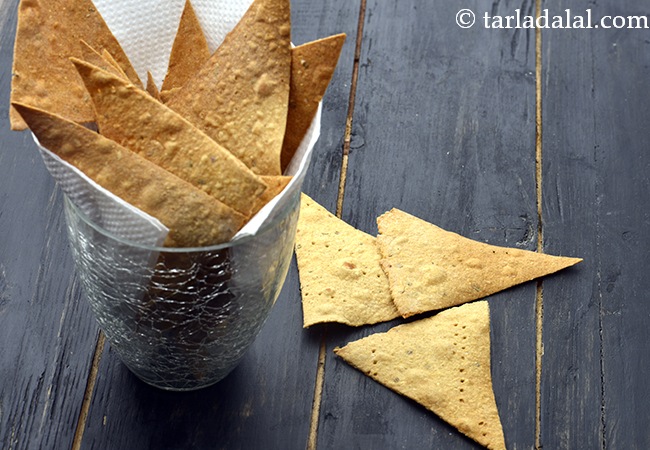 baked tortilla chips recipe | oven baked nacho chips | healthy tortilla chips | how to make homemade baked tortilla chips |