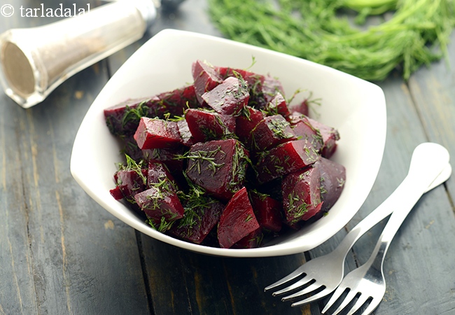 बीटरूट सलाद रेसिपी | बीट सलाद | चुकंदर का सलाद | स्वस्थ चुकंदर सलाद | Beetroot and Dill Salad