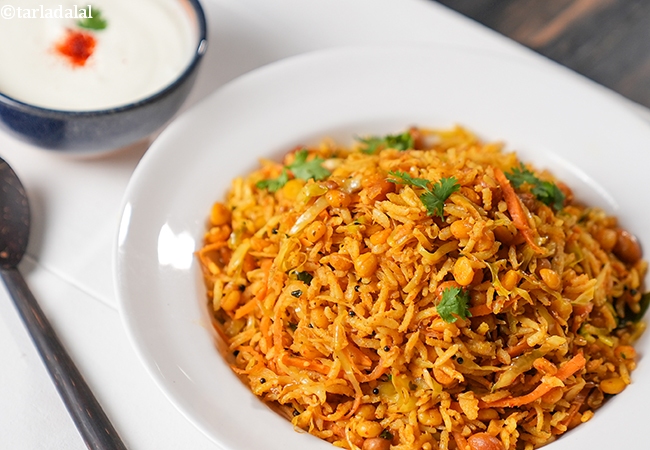 cabbage pulao recipe | patta gobi pulao | healthy Indian cabbage rice |