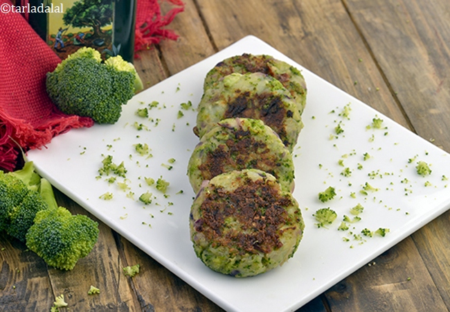 चीज़ ब्रोकोली टिक्की रेसिपी | चीज़ कटलेट ब्रोकोली टिक्की | Cheese and Broccoli Tikki, Cheese Broccoli Cutlet