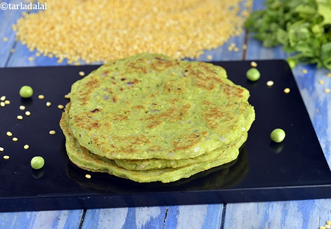 मटर पैनकेक रेसिपी | मटर का चीला | हरे मटर के पेनकेक्स | मूंग और मटर का चीला | Green Pea Pancakes